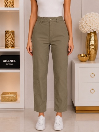 Spodnie damskie cargo khaki