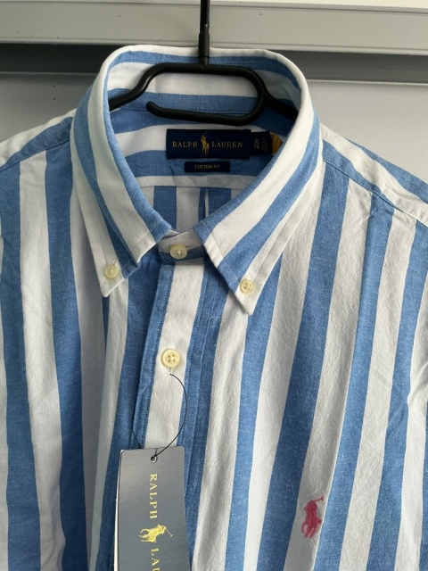 Koszula Ralph Lauren XL - kołnierzyk i wzór w paski