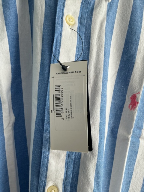 Koszula Ralph Lauren XL - metka i detal materiału